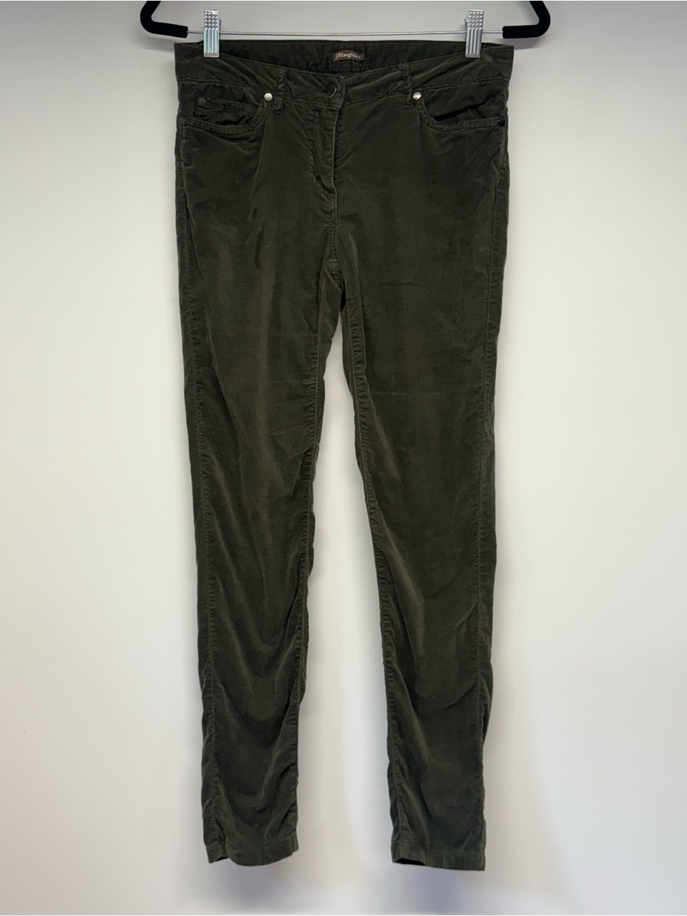 J McLaughlin Olive Green Corduroy Skinny Pants size 2